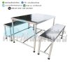 ชุดโต๊ะโรงอาหาร+เก้าอี้ยาวสแตนเลส