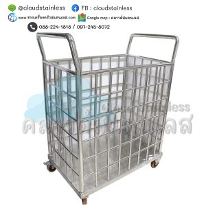 รถเข็นคอกสแตนเลส