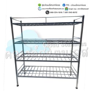 ชั้นวางของสแตนเลส ชั้นวางสแตนเลส ชั้นทึบสแตนเลส ชั้นซี่สแตนเลส+ถาด shelf ชั้นวางหิน ชั้นวางหินอ่อน ชั้นวางกระจก